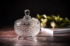 Lead-free glass bamboo woven sugar jar with lid details Picture